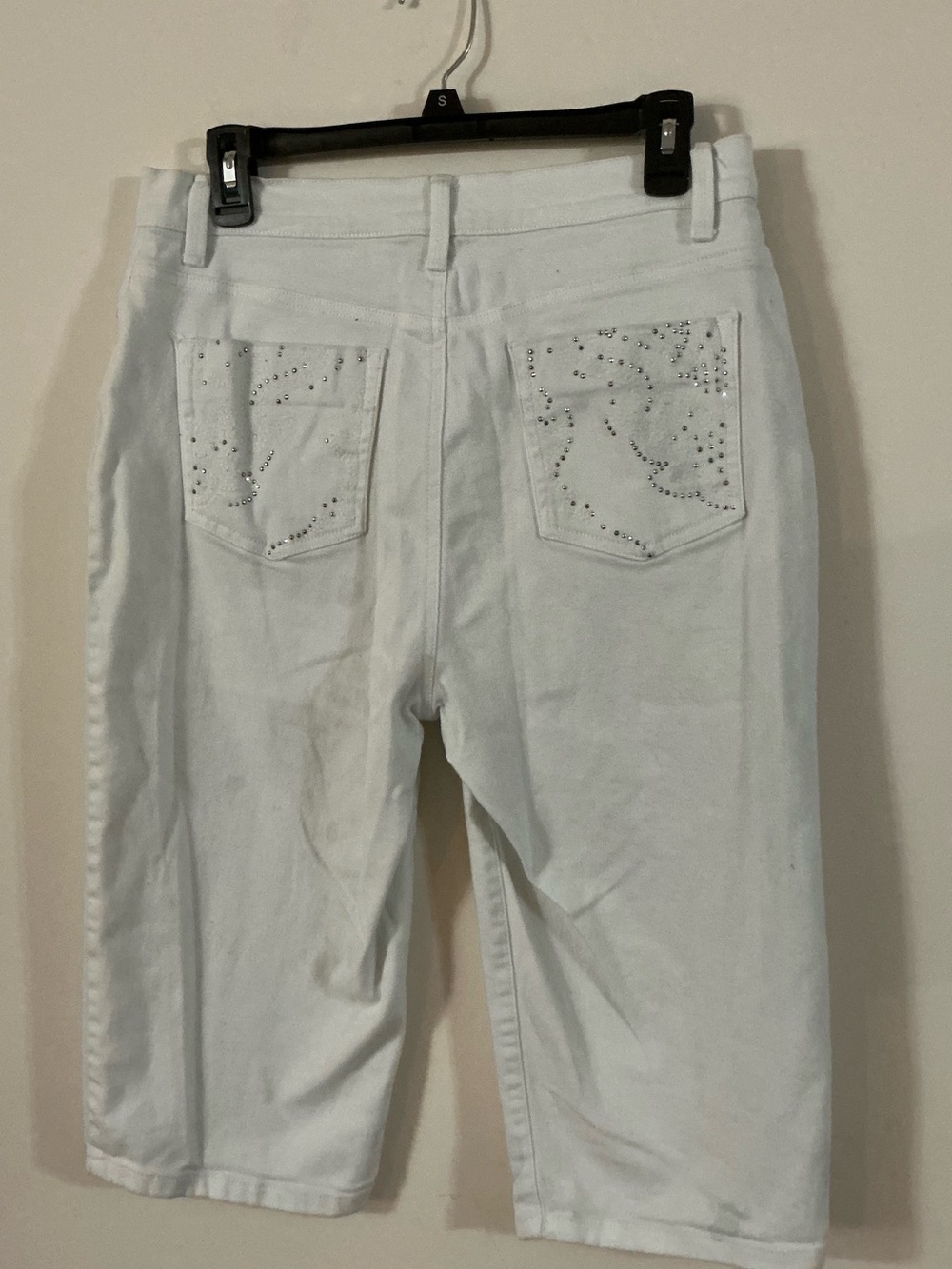 Lot Of Gloria Vanderbilt Amanda Capris- Size 12- Blue, Mauve, White - Picture 10 of 10